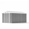 Patiowell 8x12 Metal Storage Shed, Gray